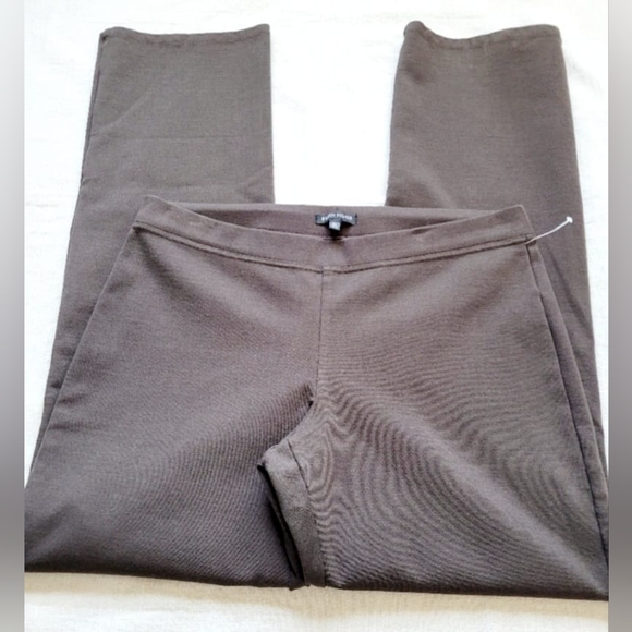 Eileen Fisher Women's Pull On Comfy Business/Office Pants Stretch Rayon Brown M - Picture 6 of 16